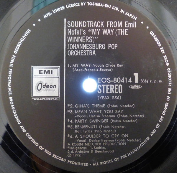 Johannesburg Pop Orchestra - My Way (The Winners)(LP, Album)