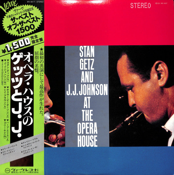 Stan Getz And J.J. Johnson - At The Opera House (LP, Album, RE)