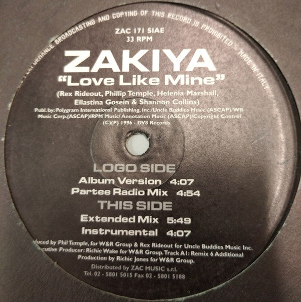 Zakiya - Love Like Mine (12"")