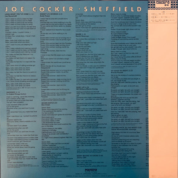 Joe Cocker - Sheffield Steel (LP, Album)