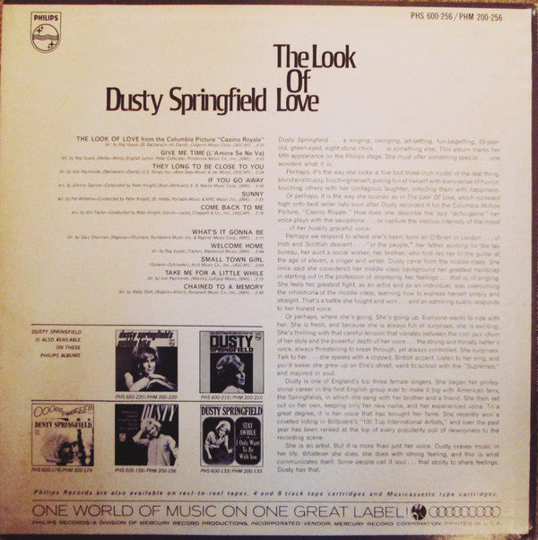 Dusty Springfield - The Look Of Love (LP, Album, Mer)