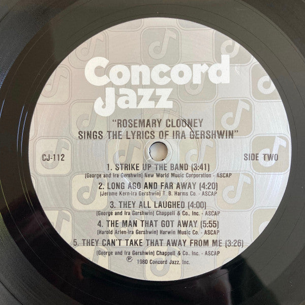 Rosemary Clooney - Rosemary Clooney Sings The Lyrics Of Ira Gershwi...