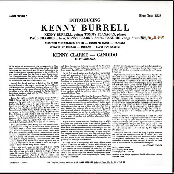 Kenny Burrell - Introducing Kenny Burrell (LP, Album, Mono, RE)