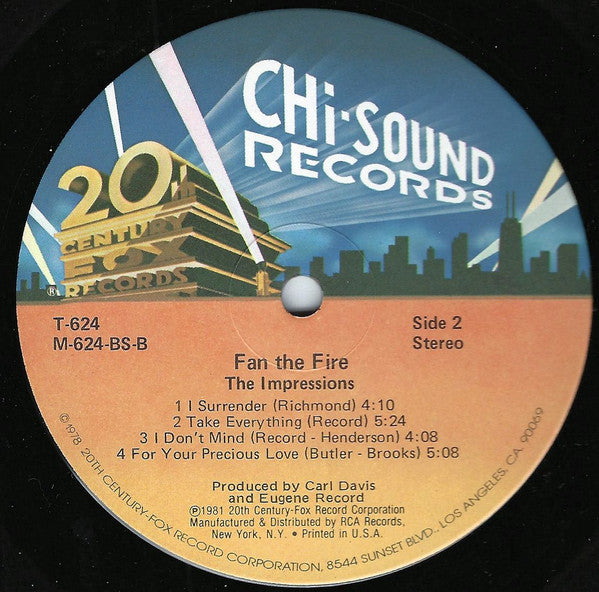 The Impressions - Fan The Fire (LP, Album)