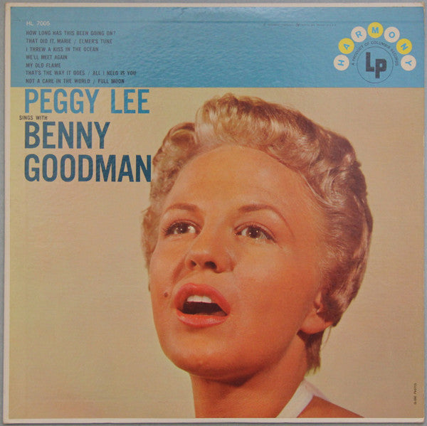 Peggy Lee - Peggy Lee Sings With Benny Goodman(LP, Comp, Mono)