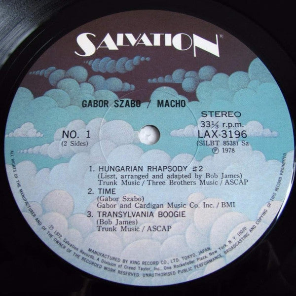 Gabor Szabo - Macho (LP, Album, Ltd, RE)