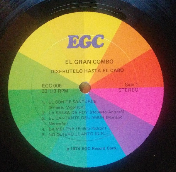 El Gran Combo - Disfrutelo Hasta El Cabo (LP, Album)