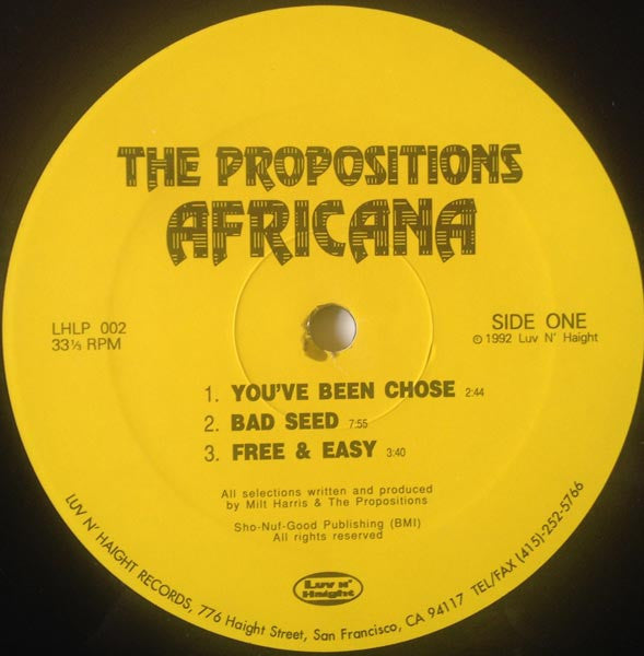 The Propositions - Africana (LP, Album)