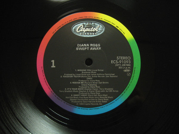 Diana Ross - Swept Away (LP, Album, Gat)