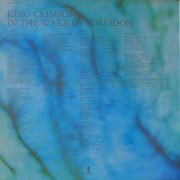 King Crimson - In The Wake Of Poseidon (LP, Album, RP)