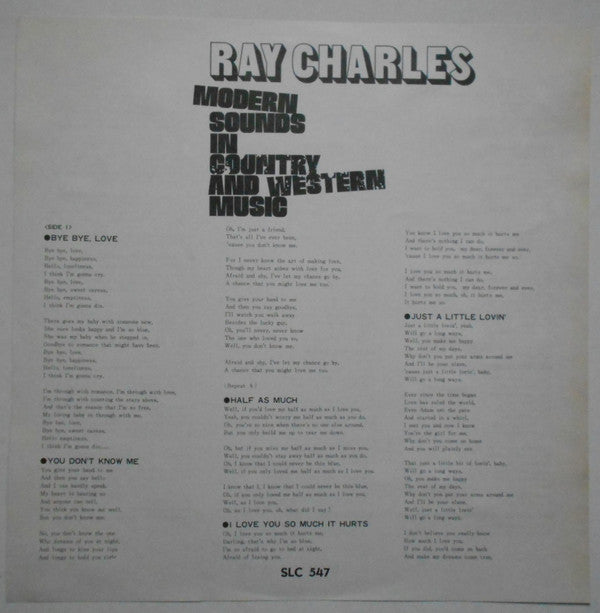 Ray Charles - Modern Sounds In Country And Western Music(LP, Album,...
