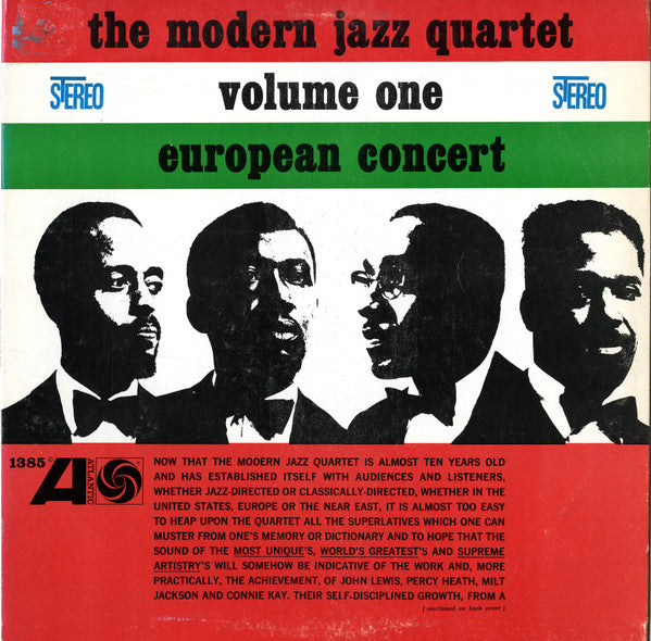 The Modern Jazz Quartet - European Concert : Volume One (LP, Album)