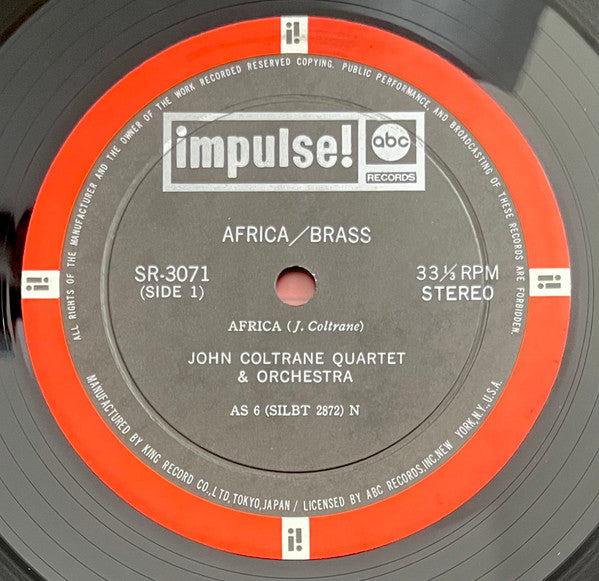 The John Coltrane Quartet - Africa / Brass (LP, Album, RE)