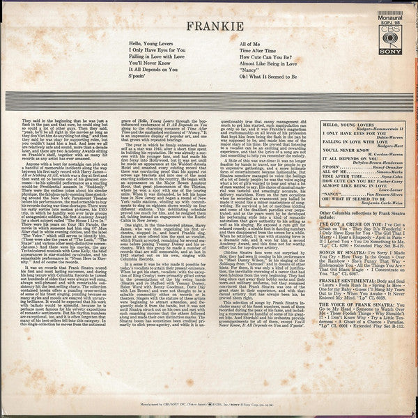 Frank Sinatra - Frankie (LP, Comp)