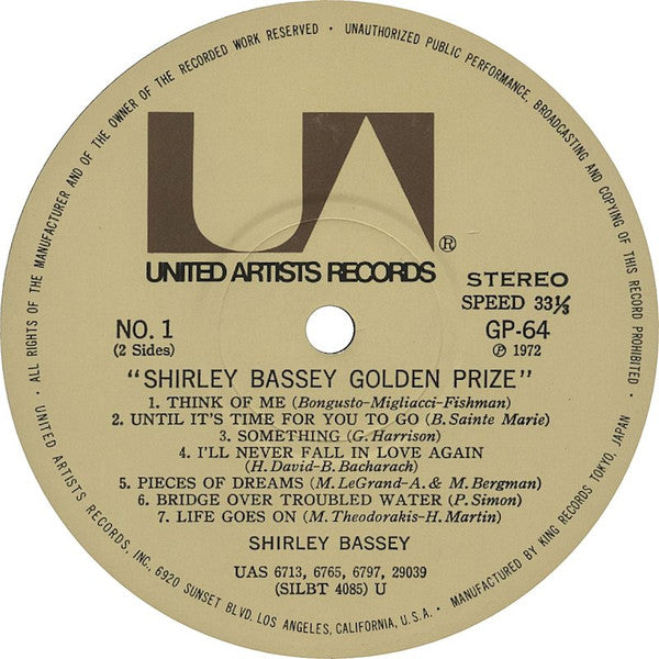 Shirley Bassey - Golden Prize (LP, Comp)