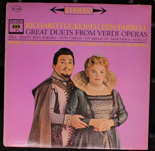 Richard Tucker (2) - Great Duets From Verdi Operas(LP, Album)