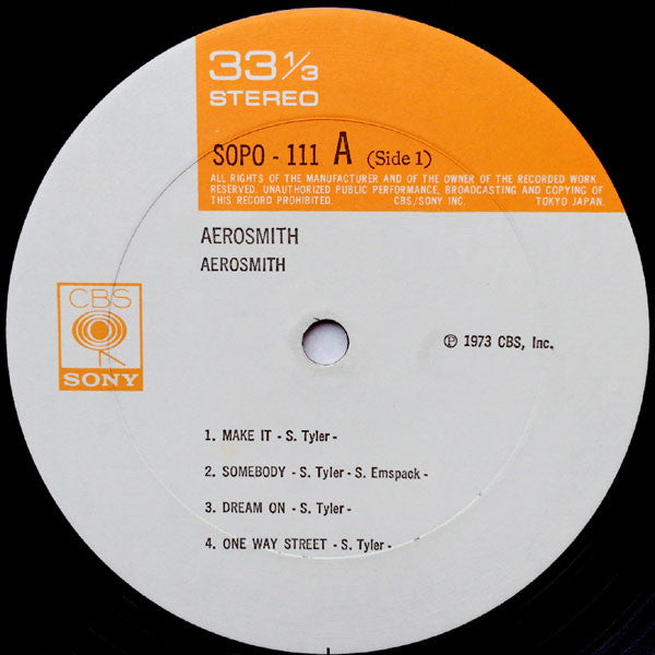 Aerosmith - Aerosmith (LP, Album, RP)