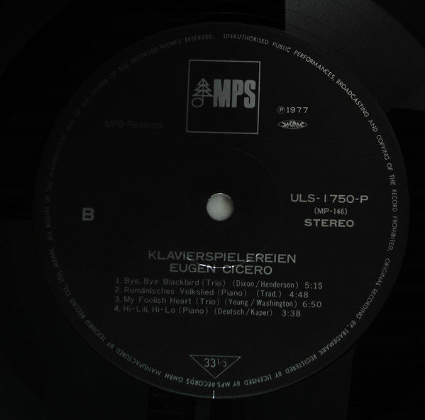 Eugen Cicero - Klavierspielereien (LP, Album, Ltd, RE)