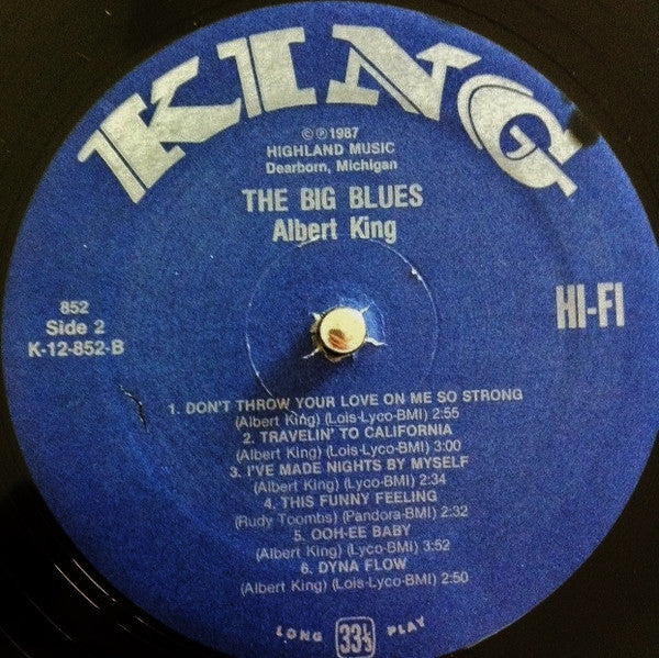 Albert King - The Big Blues (LP, Album, RE)