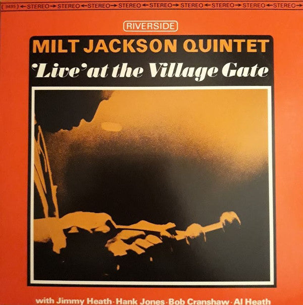 Milt Jackson Quintet - 'Live' At The Village Gate (LP, Album, RE, RM)