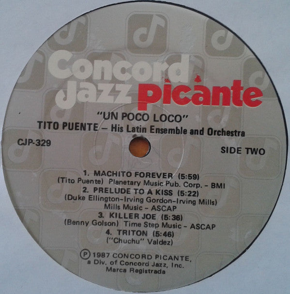 Tito Puente - Un Poco Loco(LP, Album)