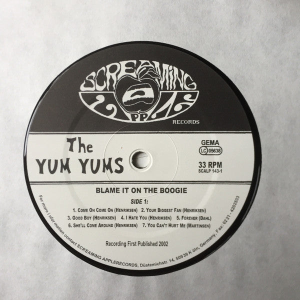 The Yum Yums (2) - Blame It On The Boogie (LP, Album)