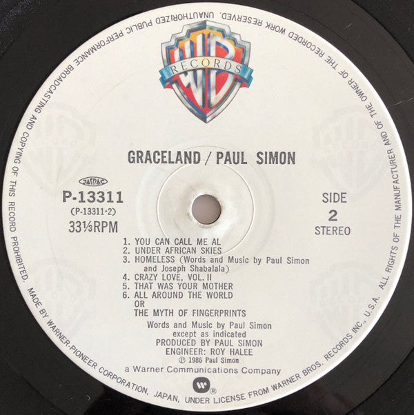 Paul Simon - Graceland (LP, Album)