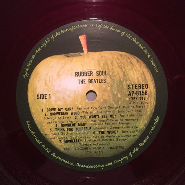 ビートルズ* - Rubber Soul = ラバー・ソウル (LP, Album, RE, Red)