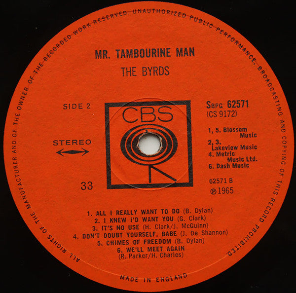 The Byrds - Mr. Tambourine Man (LP, Album)