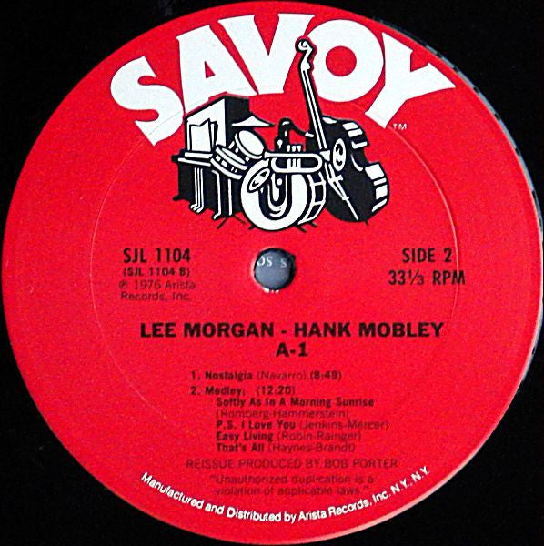 Lee Morgan / Hank Mobley - A-1 (LP, Album, RE)