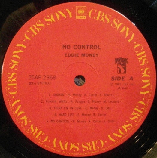 Eddie Money - No Control (LP, Album)
