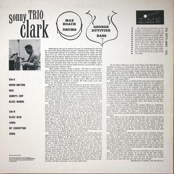 Sonny Clark Trio - Sonny Clark Trio (LP, Album, RE)