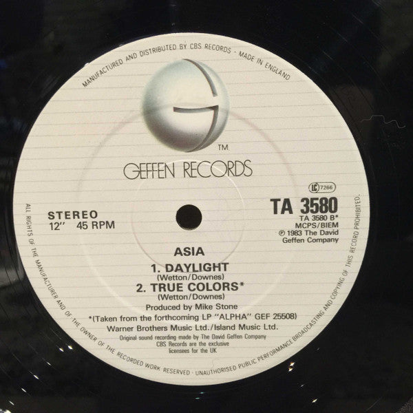 Asia (2) - Don't Cry (12"")