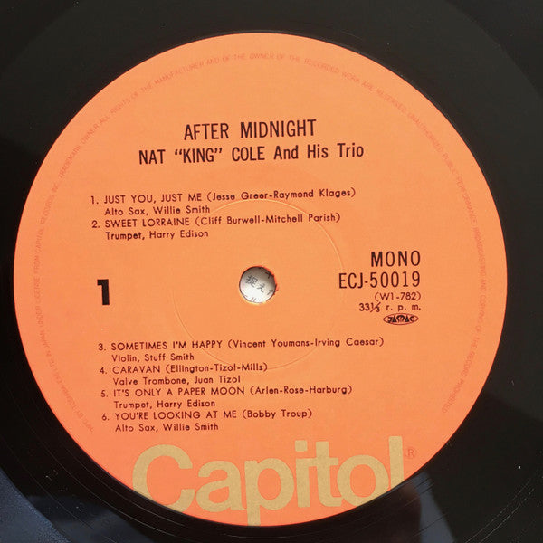 Nat 'King' Cole And His Trio* - After Midnight (LP, Album, RE)