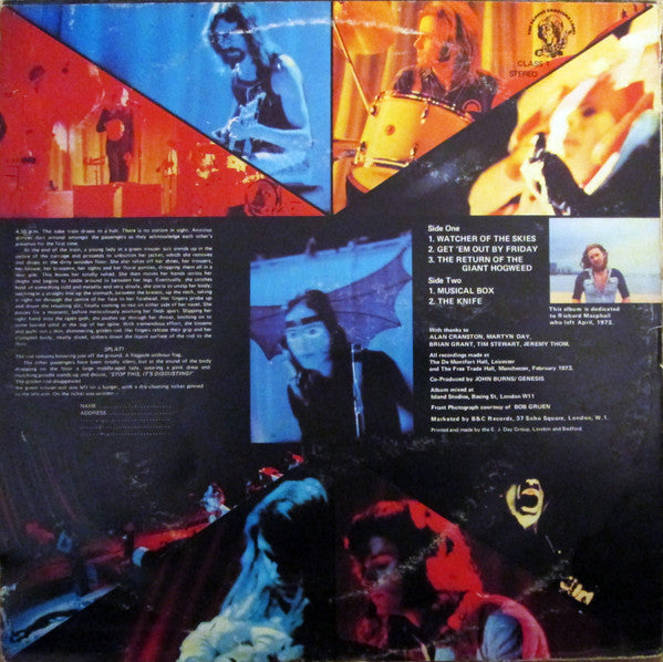 Genesis - Live (LP, Album, 2nd)