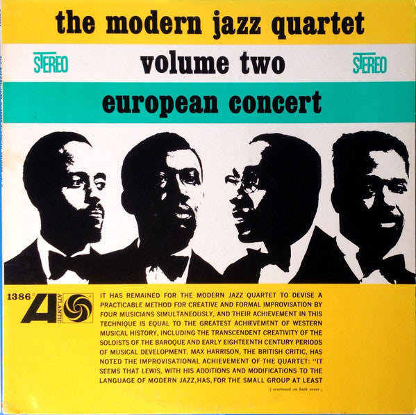 The Modern Jazz Quartet - European Concert: Volume Two (LP, Album, RE)