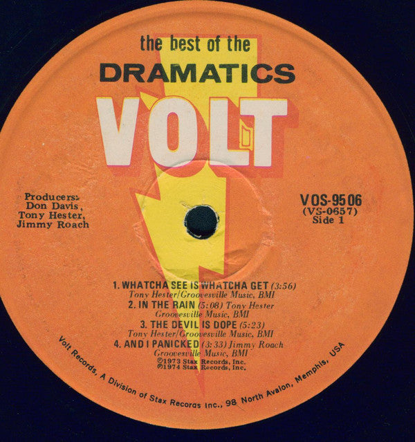 The Dramatics - The Best Of The Dramatics (LP, Comp)