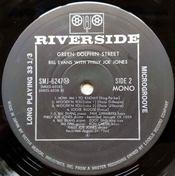 Bill Evans - Green Dolphin Street(LP, Album, Mono)