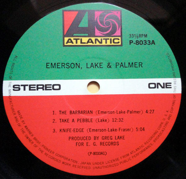 Emerson Lake & Palmer* - Emerson, Lake & Palmer (LP, Album)