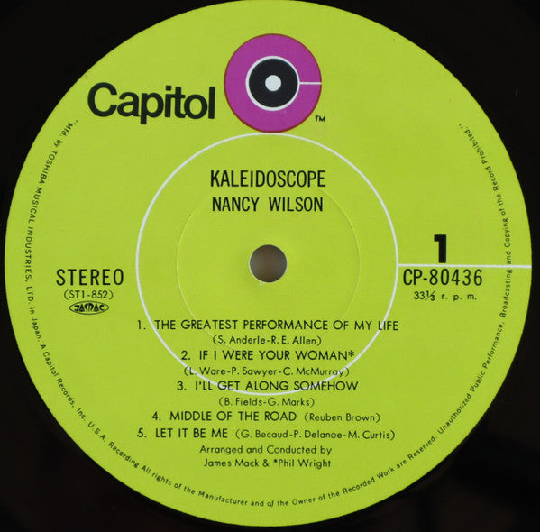 Nancy Wilson - Kaleidoscope (LP, Album)