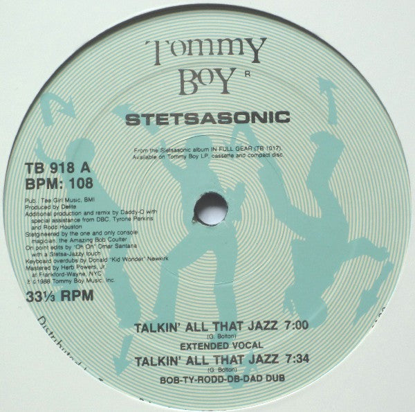Stetsasonic - Talkin' All That Jazz (12"", RE)