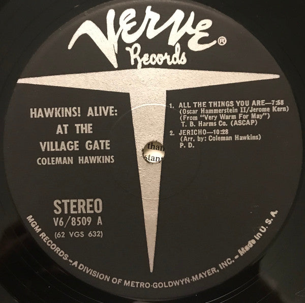 Coleman Hawkins - Hawkins! Alive! At The Village Gate (LP, Album)