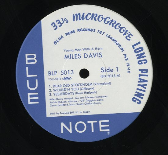 Miles Davis - Young Man With A Horn (10"", Album, Mono, Ltd, RE)