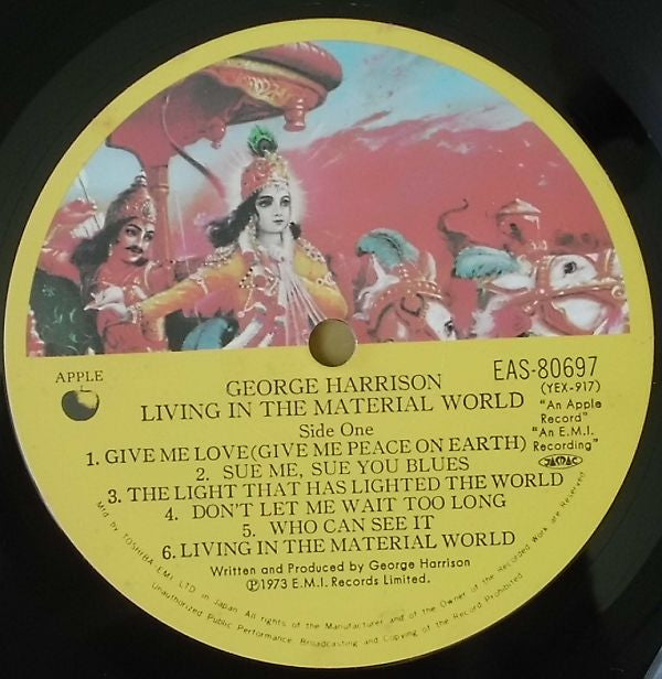 George Harrison - Living In The Material World (LP, Album, RE, Gat)