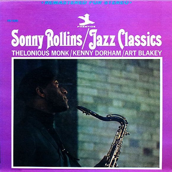 Sonny Rollins - Jazz Classics (LP, Album, RE, RM, Blu)