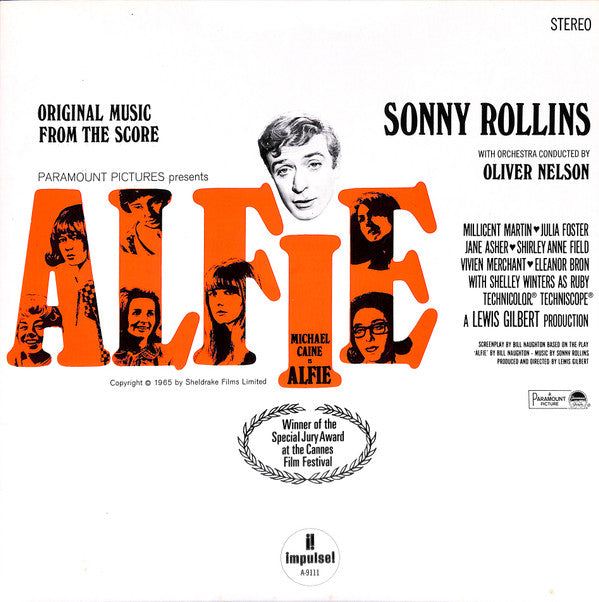 Sonny Rollins - Original Music From The Score ""Alfie""(LP, Album, ...