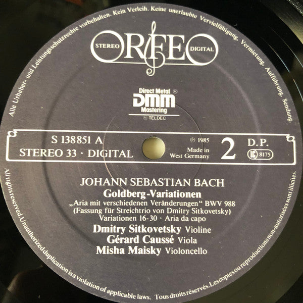 Johann Sebastian Bach - Goldberg Variationen - Fassung Für Streicht...