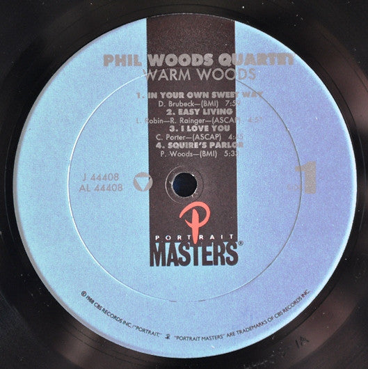Phil Woods Quartet* - Warm Woods (LP, Album, RE)