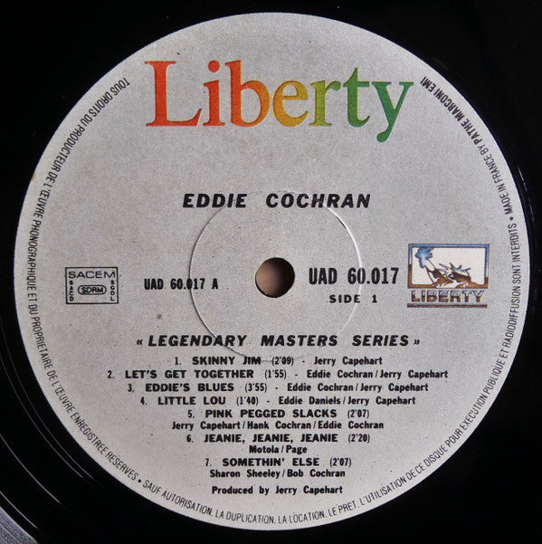Eddie Cochran - Legendary Masters Series (2xLP, Comp, Mono, Gat)