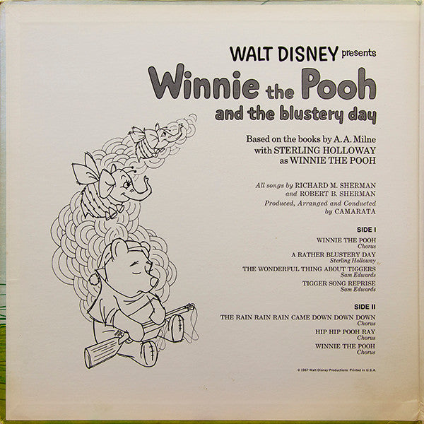 Walt Disney - Winnie The Pooh And The Blustery Day (LP, Uni)